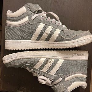 Adidas grey high tops